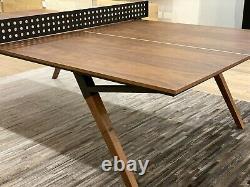 Table De Ping-pong En Noyer Moderne / Table À Manger Avec Filet De Fer