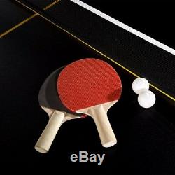 Table De Ping-pong Taille Officielle MD Sports, Noir / Jaune W
