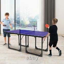 Table De Tennis De Table Compacte Pliable Multi-usages Table De Pique-nique Nette Amovible