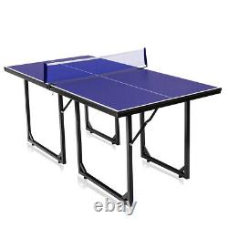 Table De Tennis De Table Compacte Pliable Multi-usages Table De Pique-nique Nette Amovible