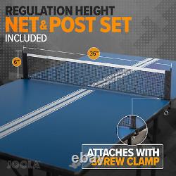 Table De Tennis De Table De Taille Moyenne Intérieure Avec Net 12mm D'épaisseur 6 Ft X 3 Ft Bleu Nouveau
