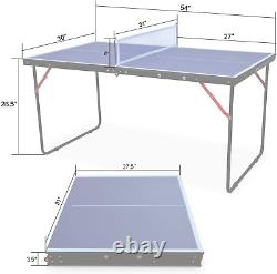 Table De Tennis De Table Pour Enfants Portable Idéal Pour Les Petits Espaces Et Appartements