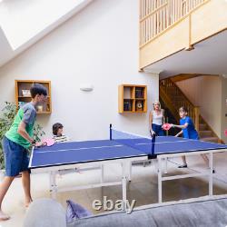 Table De Tennis En Plein Air Ping Pong De Table Jeu De Fête De La Famille Avec Support Net