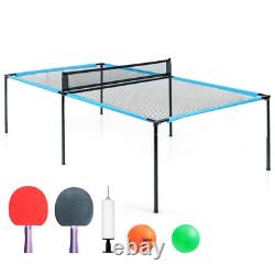 Table De Volleyball Ping Pong Pour Intérieur Et Extérieur 2-en-1