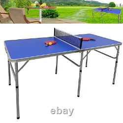 Table Pliable De Tennis De Table Table Extérieure / Intérieure Ping Pong Table Avec Raquettes Net