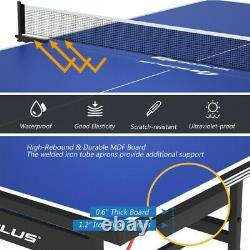 Table Professionnelle De Tennis De Table Goplus Table Intérieure/extérieure Ping-pong Pliable