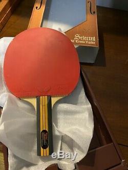 Table Tennis Racket Acoustic St Ne-6759 Avec Caoutchoucs Papillon