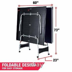 Table de Ping Pong Intérieure Pliable de Taille Officielle avec Paddles et Balles Inclus