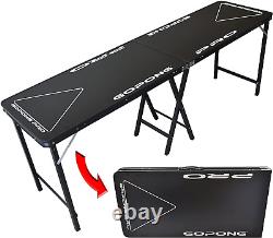 Table de bière de qualité supérieure pliante portable de 8 pieds de hauteur de 36 pouces