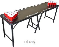 Table de bière de qualité supérieure pliante portable de 8 pieds de hauteur de 36 pouces