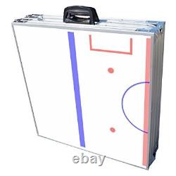 Table de bière pong de 8 pieds avec trous pour les gobelets et graphique de patinoire de hockey