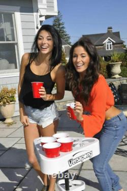 Table de bière pong portable/jeu de queue avec étui de transport sac à dos et balles