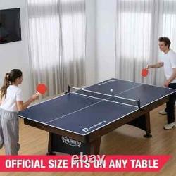 Table de conversion de tennis de table, officielle en intérieur de 9 pieds (108 pouces) x 5 pieds 60 pouces pour tournoi.