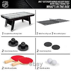 Table de hockey sur air NHL 80 Power Play 2-en-1 avec plateau de tennis de table