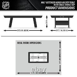 Table de hockey sur air NHL 80 Power Play 2-en-1 avec plateau de tennis de table