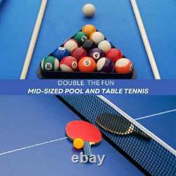 Table de jeu 3 en 1, Table de billard 6 pieds, Table de billard, Jeux de table multiples, Tennis de table