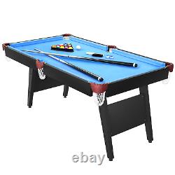 Table de jeu 3 en 1, table de billard de 5,5 pieds, table de billard, jeux de table multiples, tennis de table