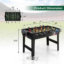 Table de jeu 4-en-1 multi-jeux Billard Hockey Tennis Baby-foot