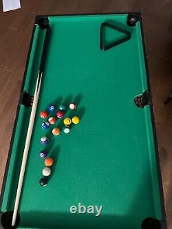 Table de jeu 4-en-1 multi-jeux Billard Hockey Tennis Baby-foot