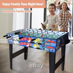 Table de jeu multifonction 4 en 1 pour enfants - Billard, hockey, soccer, football, tennis