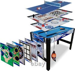 Table de jeux multi-fonctions pour la famille en intérieur : Basket-ball, Ping Pong, Billard - 13 en 1