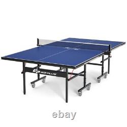 Table de ping-pong pliable 9' x 5' avec filet et poteaux - Jeu amusant pour salle de sport ou salle de jeux