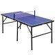 Table De Ping-pong Pliable - Table De Tennis De Table Portable De 60 X 30 De Petite Taille En Bleu Marine