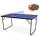 Table De Ping-pong Pliable Avec Filet Et 2 Raquettes De Ping-pong D'intérieur