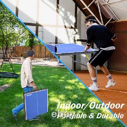 Table de ping-pong pliable de 6 pieds pour jeux intérieurs et extérieurs