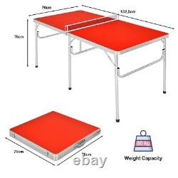 Table de ping-pong pliante Gotoplay, ensemble de jeu de tennis de table portable avec filet, 2 raquettes