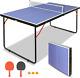 Table De Ping-pong Pliante Et Portable Avec Filet Et 2 Raquettes De Ping-pong