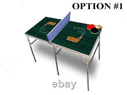 Table de ping-pong pliante portable de l'Université de Miami avec accessoires