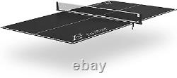 Table de ping-pong pliante, topper de tennis de table convertissant, léger et portable.