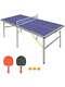 Table De Ping-pong Portable Pliable De Taille Moyenne De 6 Pieds Avec Filet Pour Jeux En Extérieur