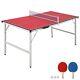 Table De Ping-pong Portable, Table De Tennis De Table Pliable De Taille Moyenne Avec Filet, 2 P