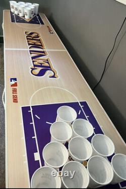 Table de pong Nelk Full Send Lakers avec ensemble de gobelets assortis