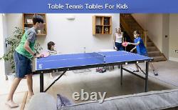 Table de tennis de ping-pong portable avec filet et 2 raquettes 2 balles Table pliable États-Unis