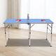 Table De Tennis De Table Ping Pong Pliable Pour Usage Intérieur Et Extérieur + 2 Raquettes + 3 Balles