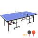 Table De Tennis De Table De Taille Moyenne De 8 Pieds, Pliable Et Portable, Ensemble De Ping-pong Pour Intérieur