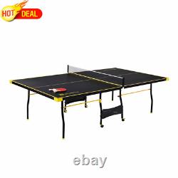 Table de tennis de table de taille officielle MD Sports Ping Pong, ensemble de table pliable de 9' x 5'