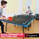 Table De Tennis De Table Intérieure Pliable De Taille Officielle Pour Les Sports Avec 2 Roulettes Verrouillables.