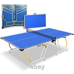 Table de tennis de table pliable SereneLife 4 pièces avec mode de jeu en solo