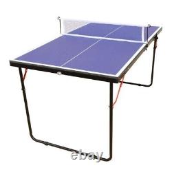 Table de tennis de table pliable et portable avec ensemble de table de ping-pong et 2 raquettes de ping-pong