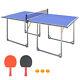 Table De Tennis De Table Pliable Et Portable De 6 Pieds Avec Accessoires Complets Et Filet