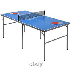 Table de tennis de table pliable pour enfants de taille moyenne Topbuy avec 3 balles de ping-pong