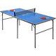 Table De Tennis De Table Pliable Pour Enfants De Taille Moyenne Topbuy Avec 3 Balles De Ping-pong