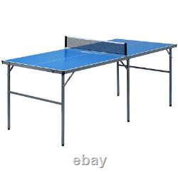 Table de tennis de table pliable pour enfants de taille moyenne Topbuy avec 3 balles de ping-pong