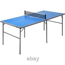 Table de tennis de table pliable pour enfants de taille moyenne Topbuy avec 3 balles de ping-pong