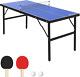 Table De Tennis De Table Portable, Table De Ping-pong De Taille Moyenne Pour L'intérieur Et L'extérieur Pliable.