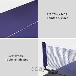 Table de tennis de table pour enfants (18391.576.5cm) Violet Bleu